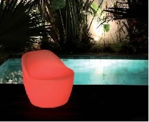 Fauteuil d'extérieur lumineux LED à onex