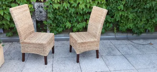 6 chaises empaillées