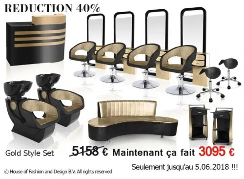 Ensemble de mobilier de coiffure élégant à Paris