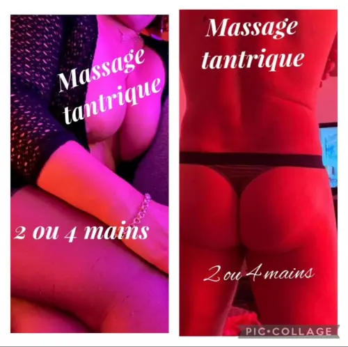 Massage tantrique naturiste à 4 mains à Apples