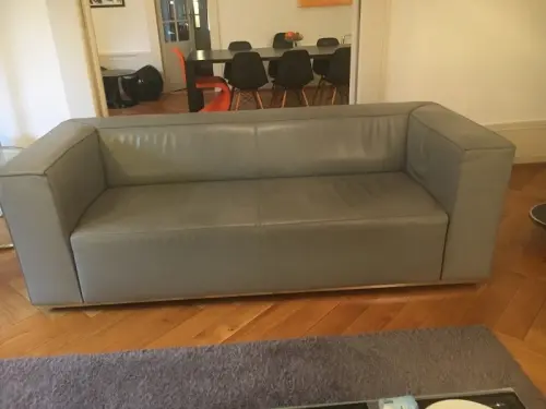 Canapé et fauteuil cuir design allemand à Genève