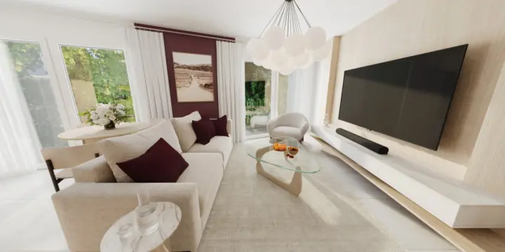 Bel appartement cosy de 2.5 pièces 66 m² avec spacieux balcon