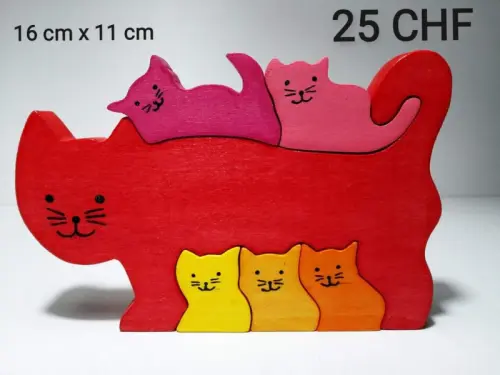 Diverses puzzles en bois à Valeyres Sous Rances