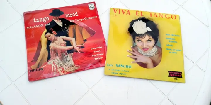 Disques vinyles 45 tours Tangos divers