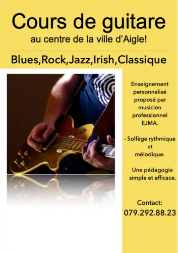Cours de guitare et de mandoline  Humbert-Droz à Aigle