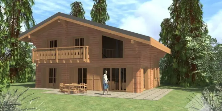 Magnifique chalet à construire de 146 m2 sur une parcelle de 1'213 m2