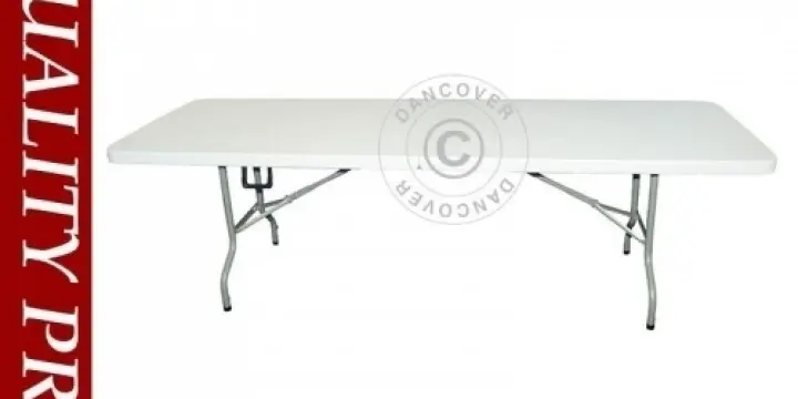 Klapptiscge 242x76x74cm, Hellgrau (25 Stk.)