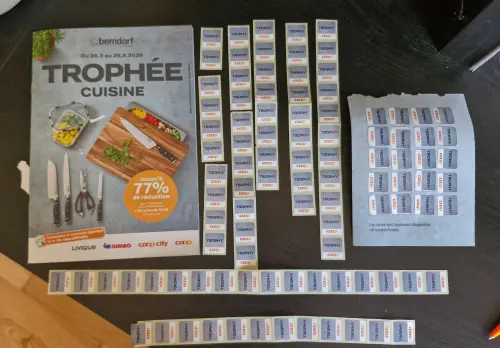 Trophée Coop BERNDORF - 79 timbres + 1 carte complète