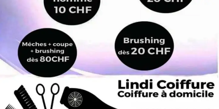 Services coiffure à domicile région Lausannoise