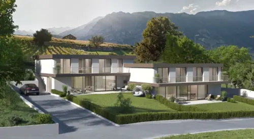 Villa contemporaine neuve 5 chambres, proche du lac et transports à Villeneuve VD