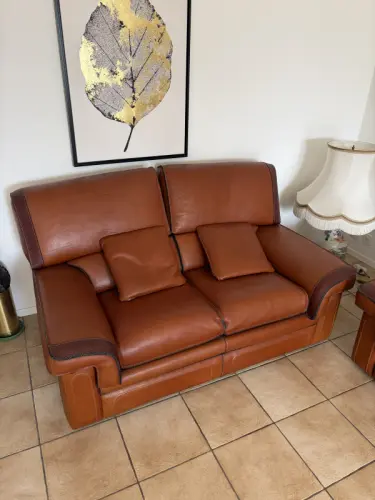 Canapé fauteuil en cuir design