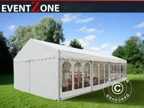 Partyzelt Professional EventZone 6x12 m PVC, Weiß à Zurich