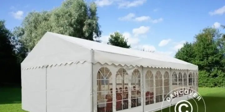 Partyzelt Professional EventZone 6x12 m PVC, Weiß