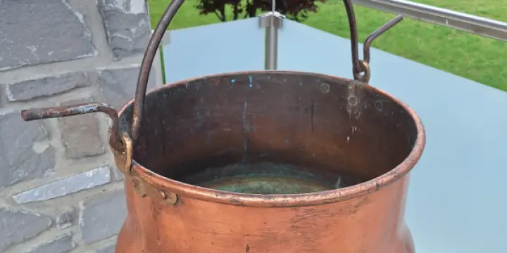 2 Chaudrons Cuivre déco ou autre