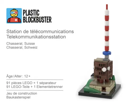 Chasseral Suisse LEGO - Station de télécommunications à Lausanne