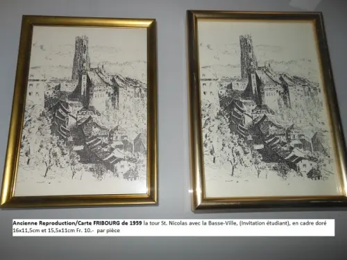 Dessin/Reproduction/Cartes de Fribourg et Gruyère à Moléson