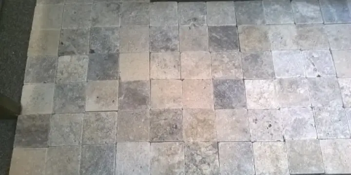 RARE Pavé Travetin Gris nunacé ép. 5cm