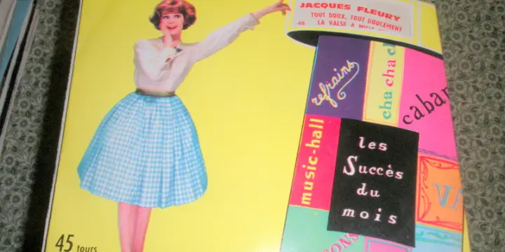 Disque vinyle 45 tours Jacques Fleury Tout doux...