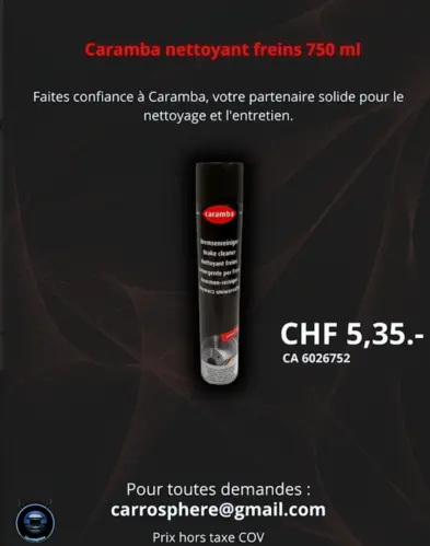 Nettoyant freins spray à Lausanne
