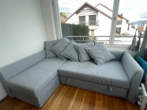 CANAPE CONVERTIBLE ANGLE GRIS CLAIR-IKEA à THALWIL