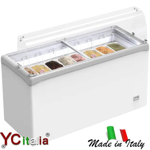 Comptoir réfrigéré pour 8 saveurs de glaces à Salzano (VE)