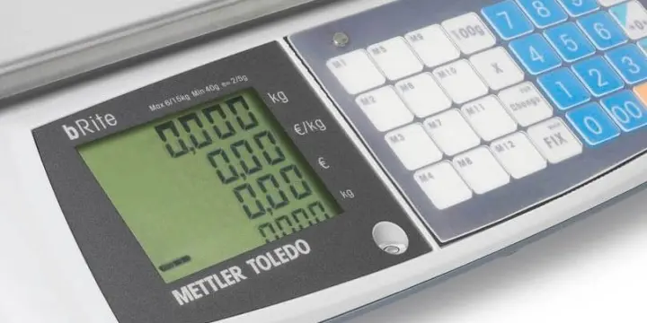 Balance poids-prix Mettler-Toledo bRite Advanced compacte, calibrée