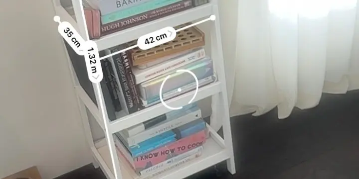 Étagère bibliothèque échelle blanche – 5 niveaux