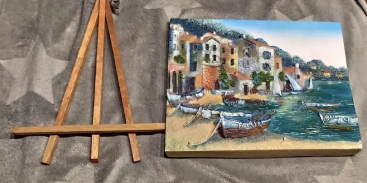 Décoration cadre sur chevalet 