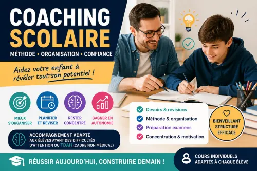 🎓 Votre enfant manque d’organisation ? Coaching scolaire personnalisé à Genève