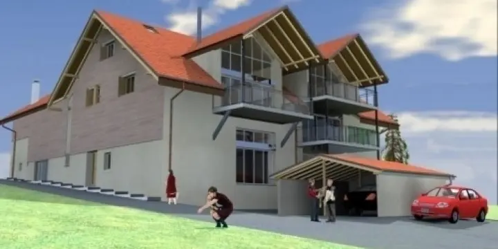 Transformation d\'une ferme et création de 4 appartements