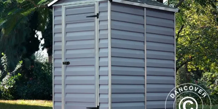 Gartenschuppen aus Polycarbonat, 1,23x1,78x2,04m,