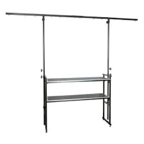 Table DJ avec 2 rayonnages et barre projecteurs, neuve à Crissier