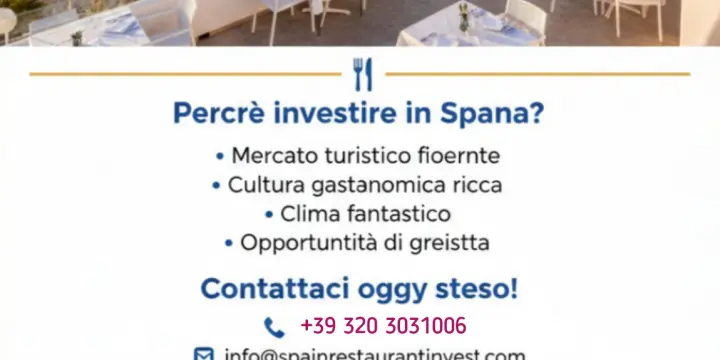 Diventa Imprenditore Della Ristorazione in Spagna