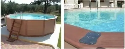 Piscine composite semi enterrée à Riaz