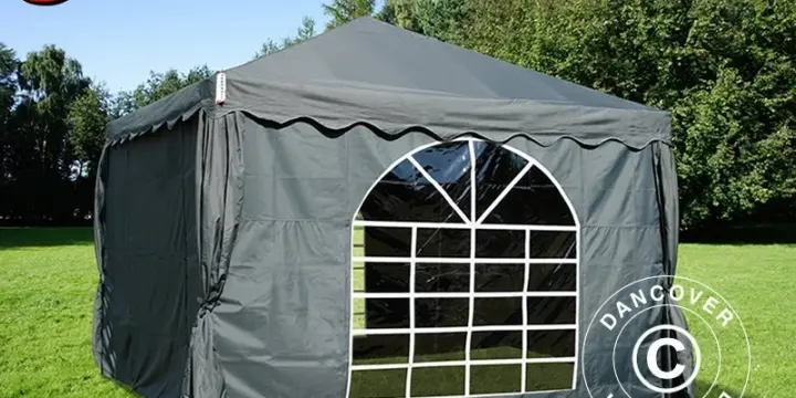 Partyzelt UNICO 3x3m, Dunkelgrau