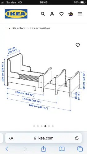 Lit ikea extensible à Geneve