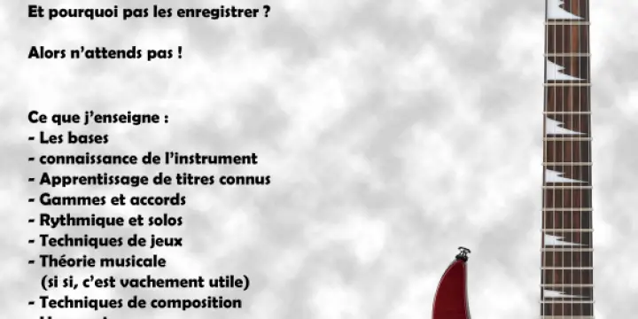 Cours de guitare à Villeneuve