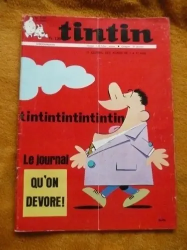 Lot bd hebdomadaires Tintin 1960-69 à prilly