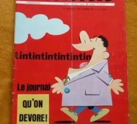 Lot bd hebdomadaires Tintin 1960-69