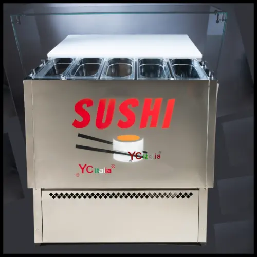 Comptoir réfrigéré de préparation de sushi 1/4 à Salzano (VE)