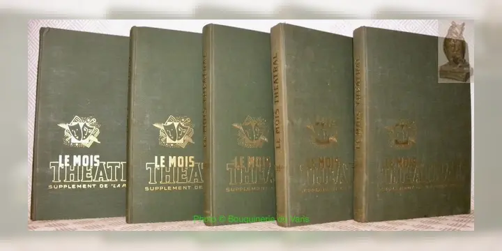 LE MOIS THEÂTRAL. Supplément de la “Patrie Suisse”. Années 1935 (2e année) -1937-1938-1939-1940.12…