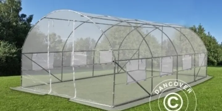 Foliengewächshaus 3x6x2m, Durchsichtig
