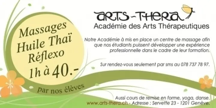 Massage à 40.- de l'heure