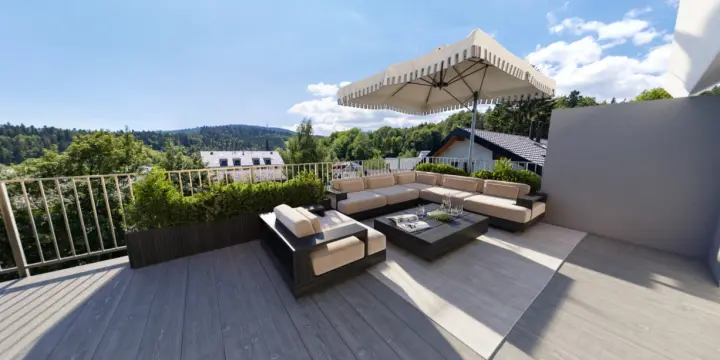 EXCLUSIVITÉ – ATTIQUE DUPLEX D’EXCEPTION AVEC TERRASSE PANORAMIQUE ET ASCENSEUR