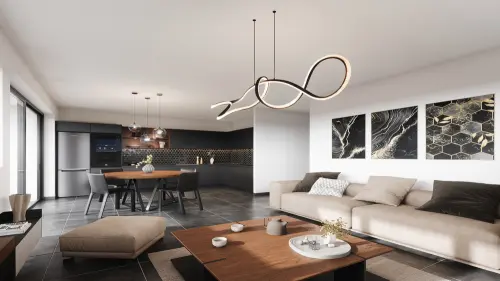A VENDRE APPARTEMENT AVEC PELOUSE PRIVATIVE 3.5 PCES A GRONE