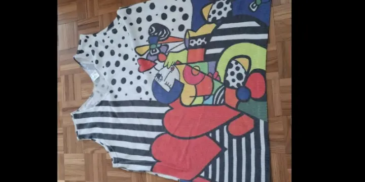 Top neuf à motif abstrait Neuf