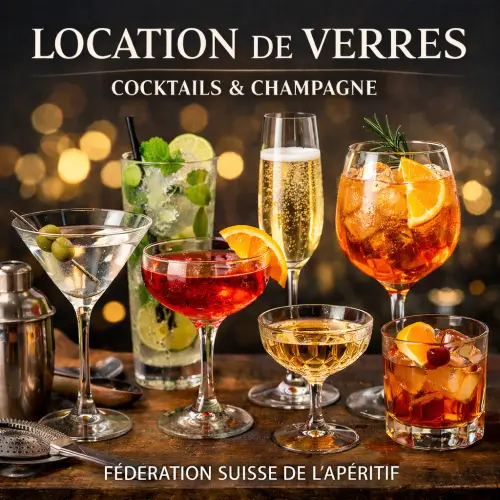 Location de verres pour vos événements 🍸🥂 à Erlach