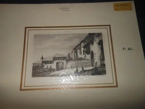 GRAVURES orig. de Fribourg / Gruyères et Jaun à vendre à Moléson