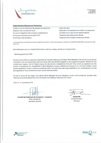 SECRETAIRE - ASSISTANTE ADMINISTRATIVE à VESSY