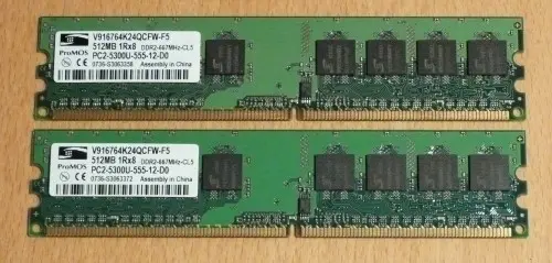 Barettes de RAM 2x512Mb ddr2 à Nyon